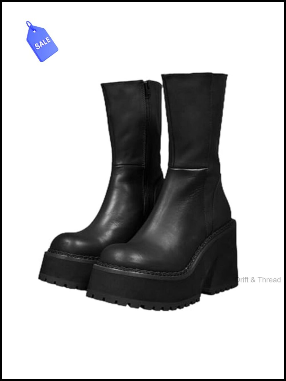 Platform Ankle Boots Chunky Goth Punk Booties